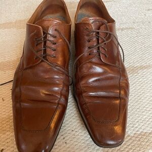 Classic Brown Leather Oxfords